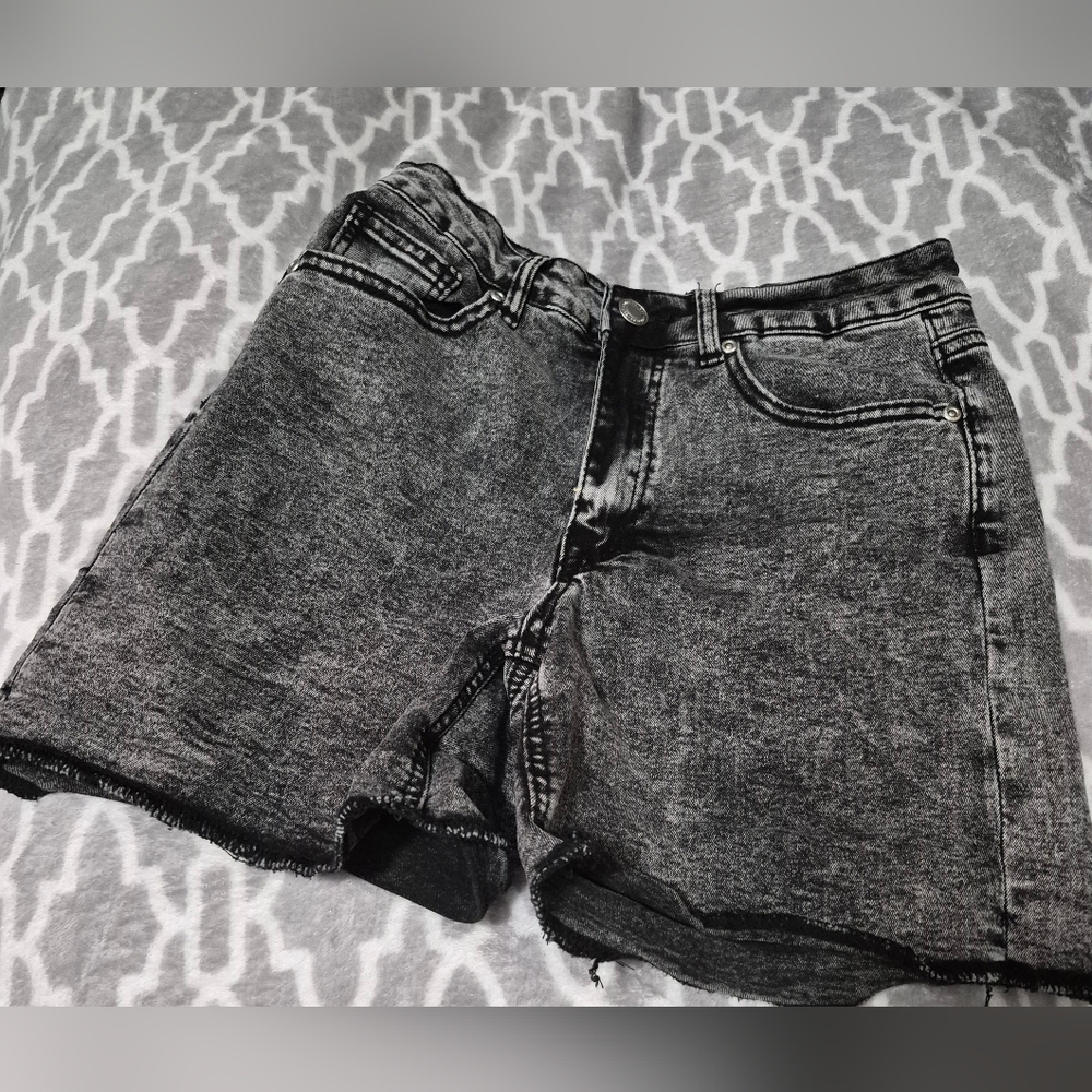 Women's Black Denim Shorts